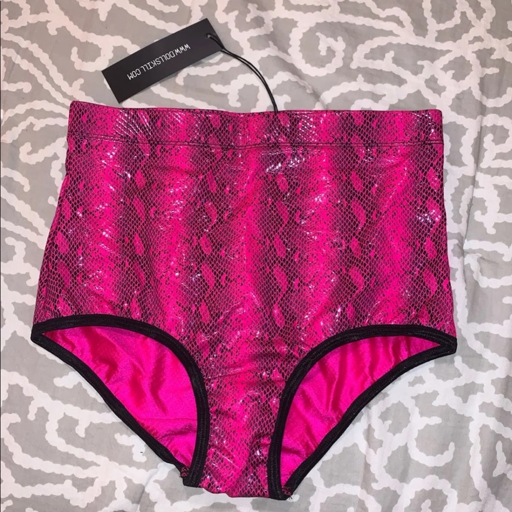 Dolls Kill High Waisted Bikini Bottoms
